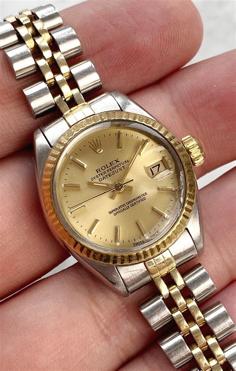 rolex datejust damenuhr stahl gold|Rolex Datejust full gold.